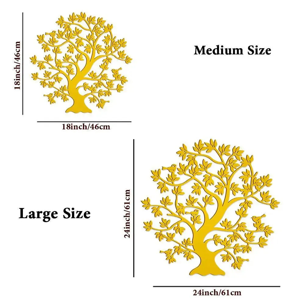 Beautiful Tree Design Wooden Wall Hanging, Living Room Wooden Wall Decoration Medium(18 inch X 18inch)