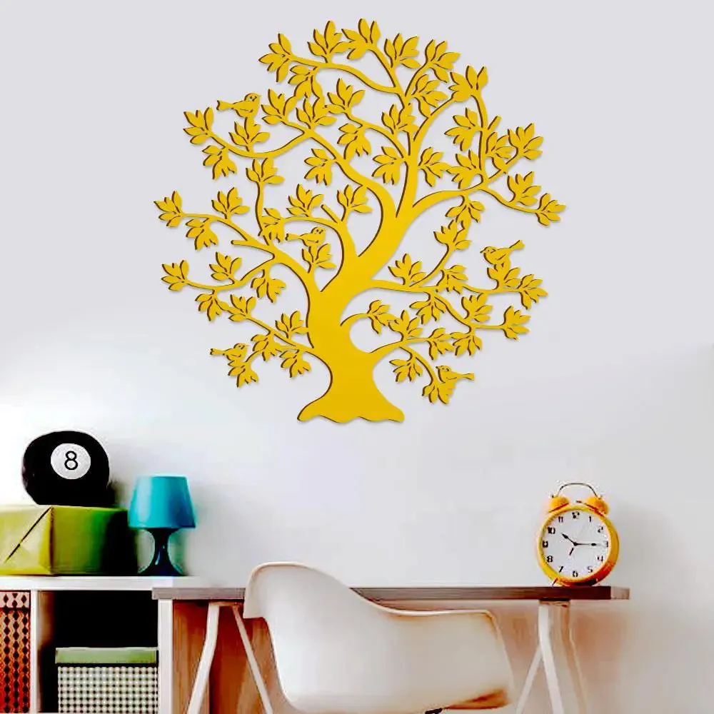 Beautiful Tree Design Wooden Wall Hanging, Living Room Wooden Wall Decoration Medium(18 inch X 18inch)