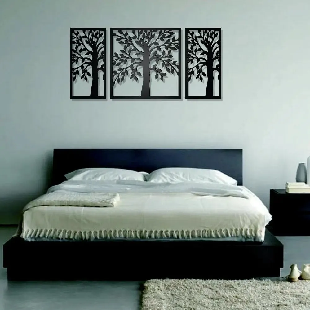 Beautiful Tree Design Wooden Wall Hanging, Living Room Wooden Wall Decoration Medium(18 inch X 40 inch)