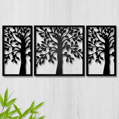 Beautiful Tree Design Wooden Wall Hanging, Living Room Wooden Wall Decoration