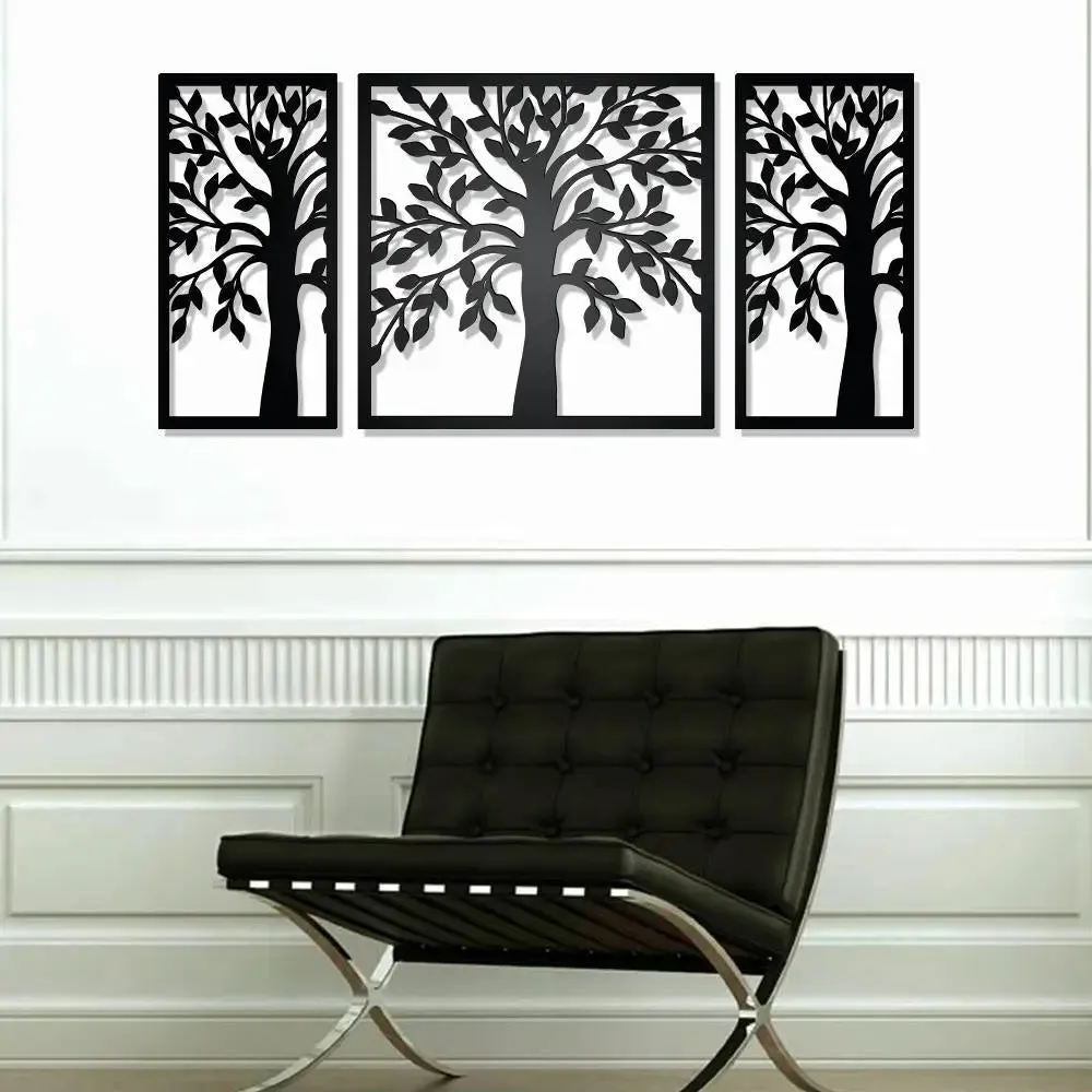 Beautiful Tree Design Wooden Wall Hanging, Living Room Wooden Wall Decoration Medium(18 inch X 40 inch)