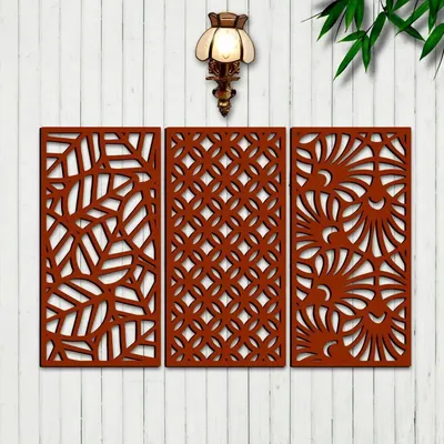 Beautiful Tree with leaf Design Wooden Wall Hanging