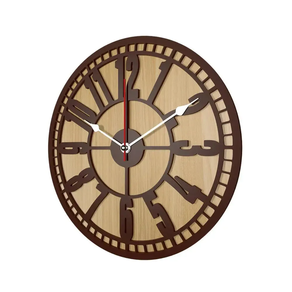 Beautiful Vintage Dual Layer Wooden Wall Clock