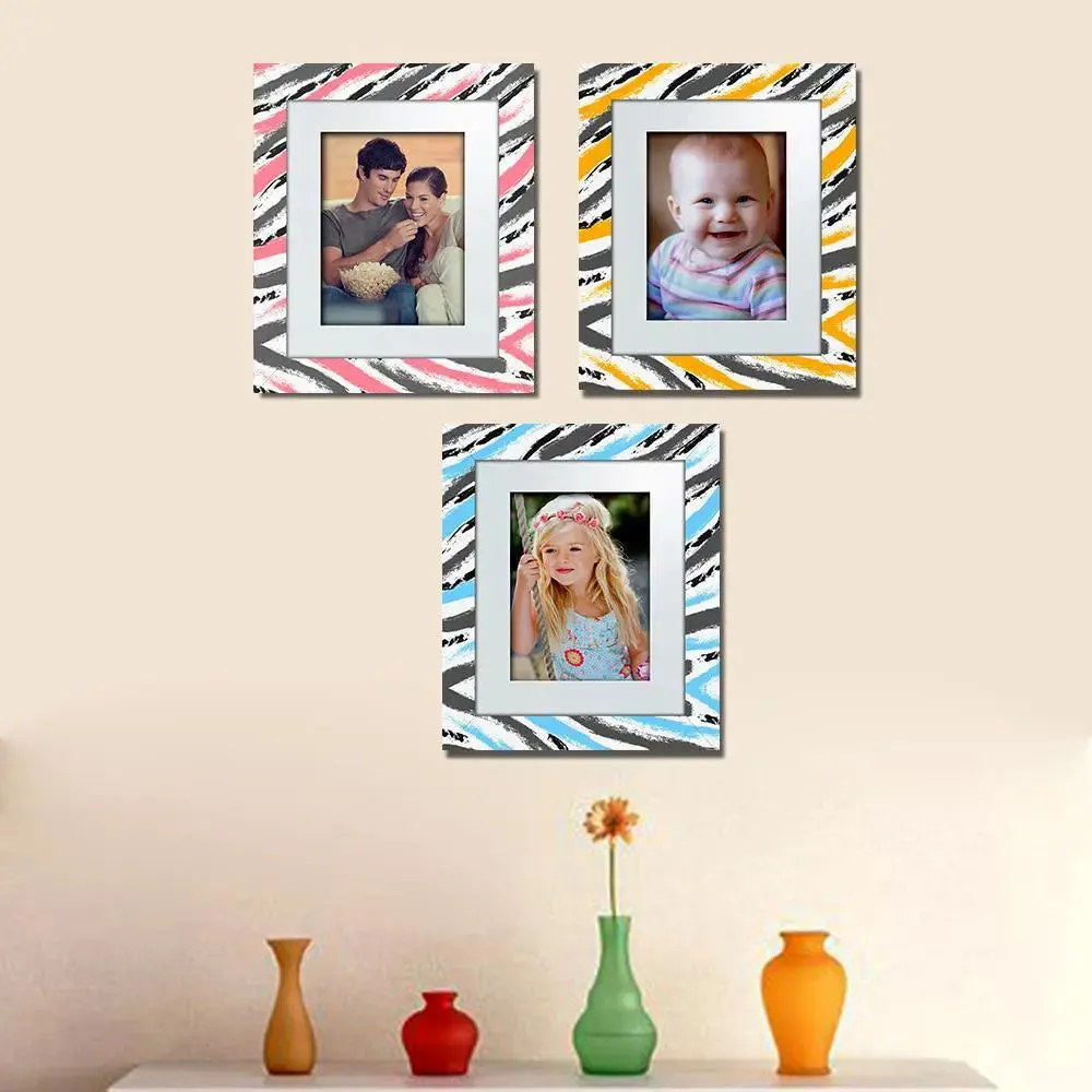 Beautiful Water Color Pattern Canvas Printed Frame Set of 3