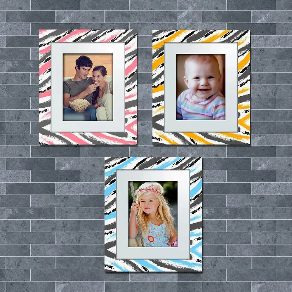 Beautiful Water Color Pattern Canvas Printed Frame Set of 3