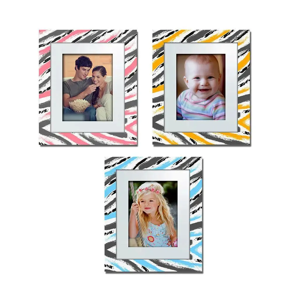 Beautiful Water Color Pattern Canvas Printed Frame Set of 3
