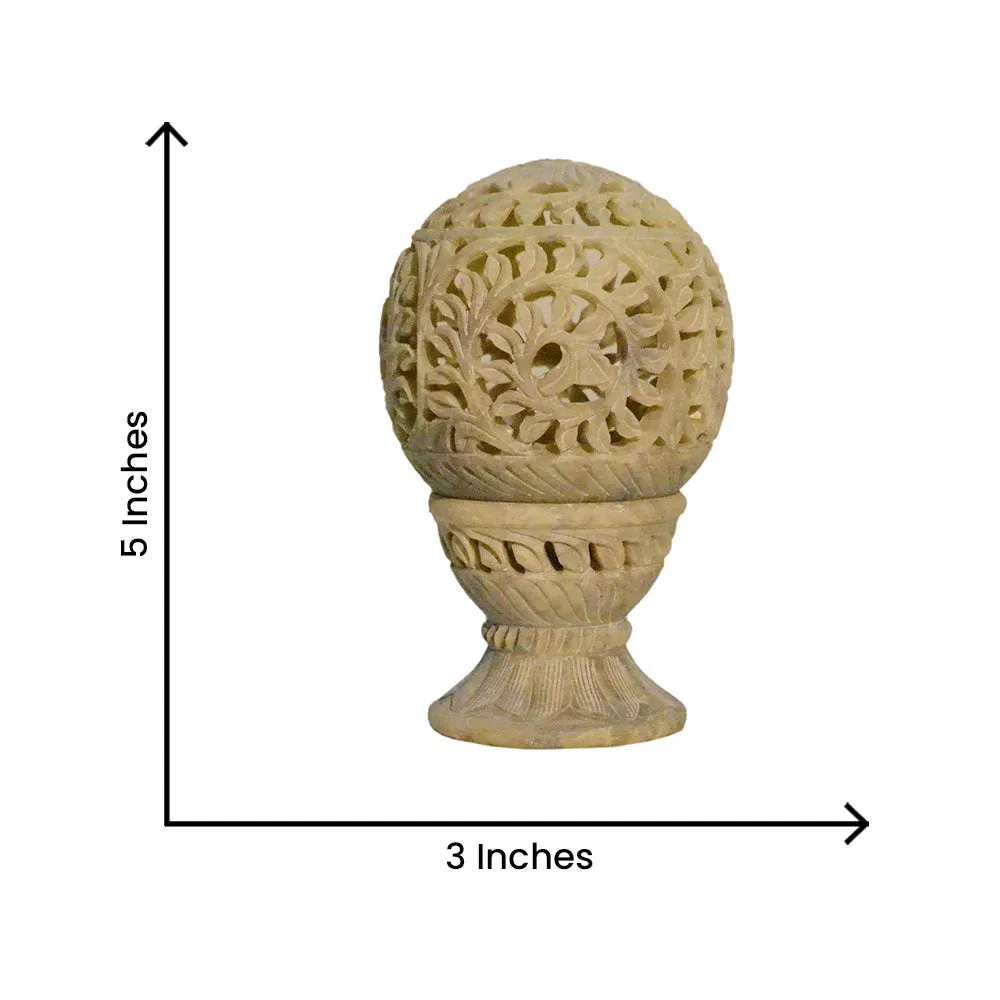 Beautifully Carved Elegant Night Lamp for Living Room (Without Bulb)