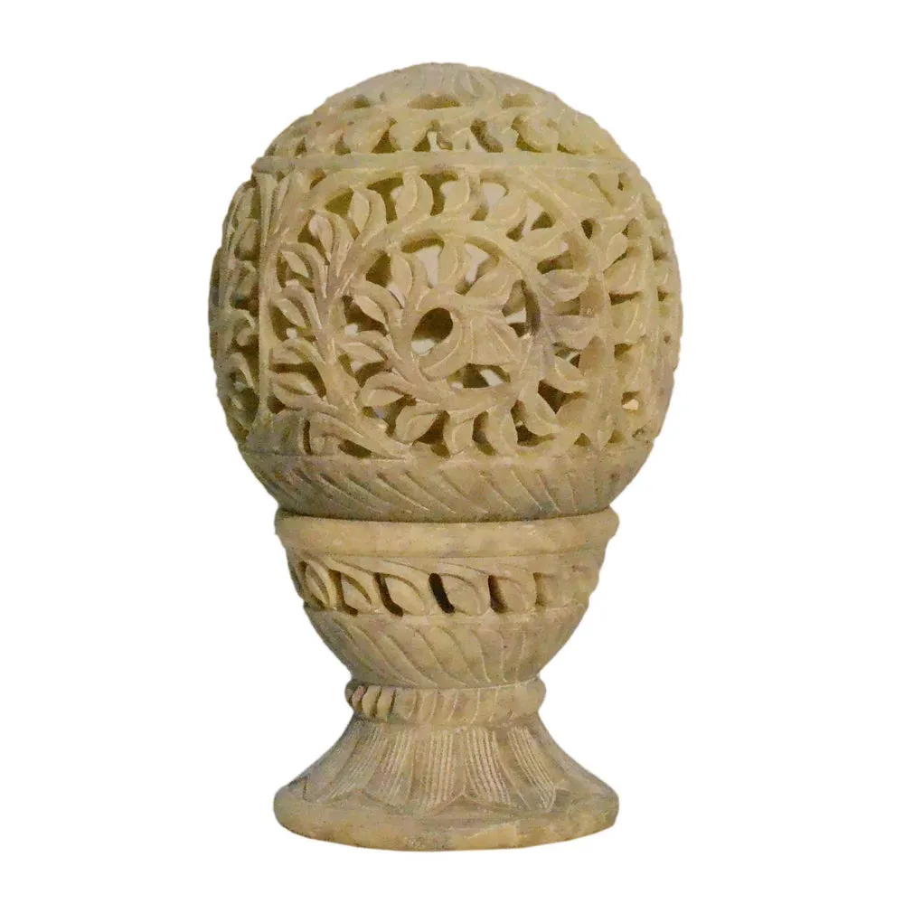 Beautifully Carved Elegant Night Lamp for Living Room (Without Bulb)