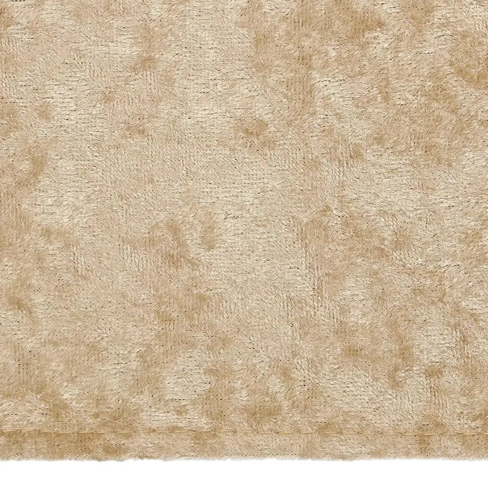Beige Designed Velvet Table Runner