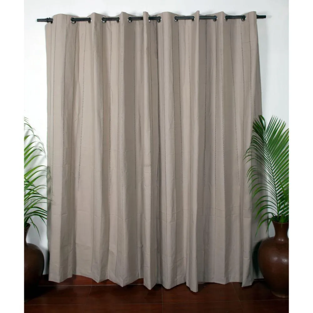 Beige Dobby Door and Window Curtain