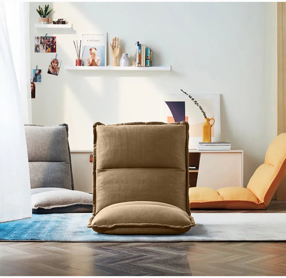 Beige Extra Comfortable Yoga Chair With Adjustable Back Rest
