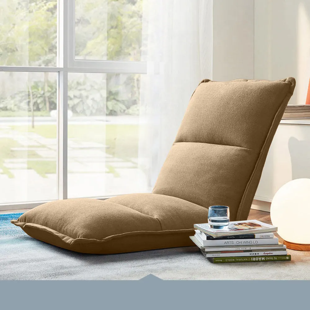 Beige Extra Comfortable Yoga Chair With Adjustable Back Rest