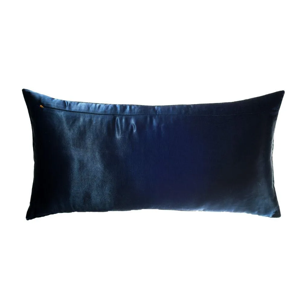 Belive (Blue) Velvet Luxurious Cushion Pillow Cover with Beautiful Embroidery