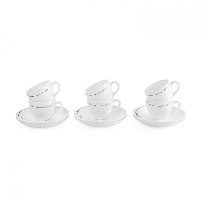 Bella Bamboo Grove Cup and Saucer Set OF 6