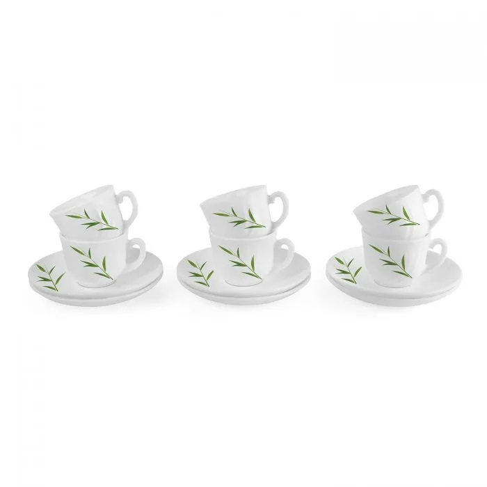 Bella Bamboo Grove Cup and Saucer Set of 6