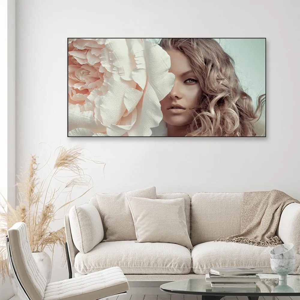 Big Bloom Fairy Framed Wall art With Floating Frame