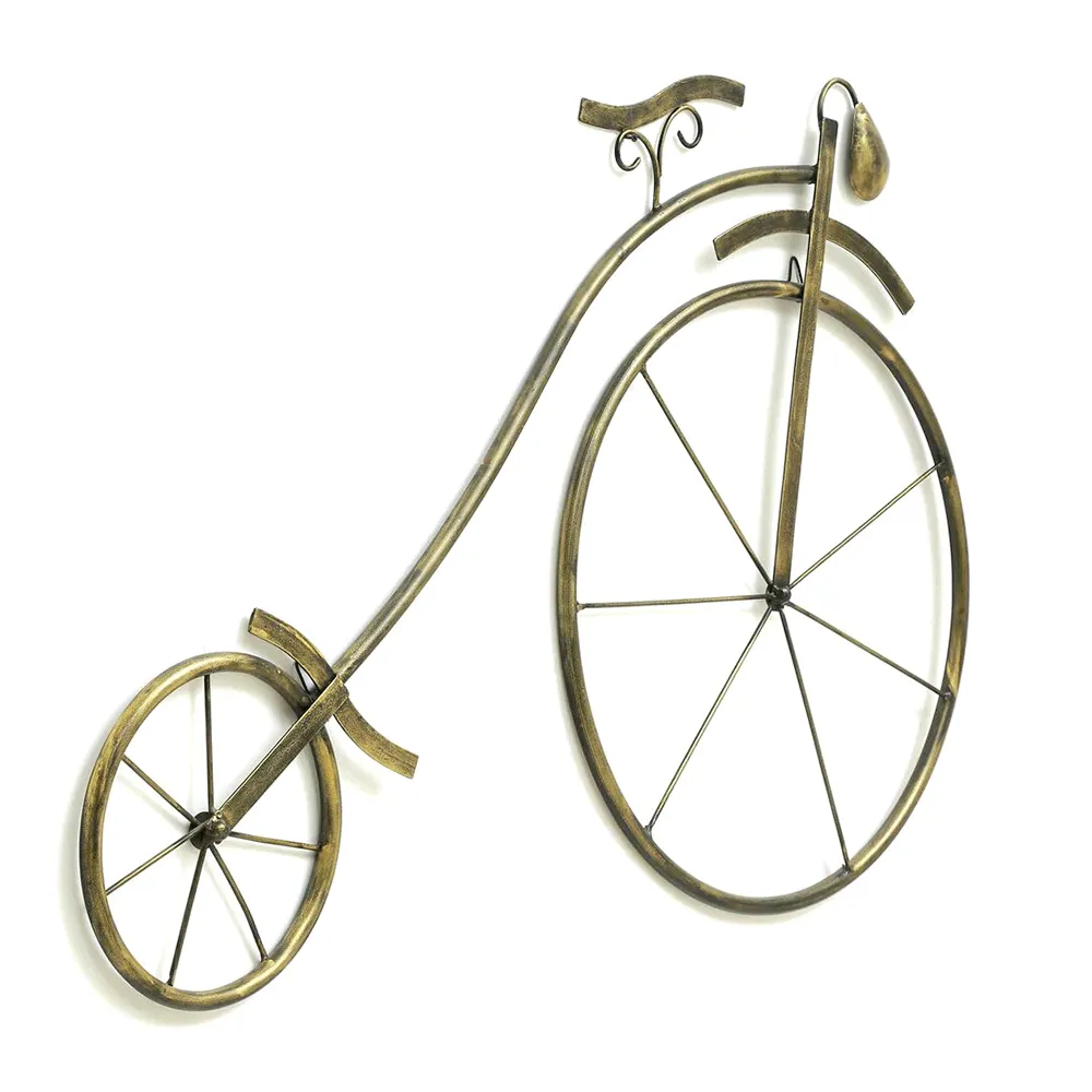 Big Front Cycle Wheel Metal Wall Art
