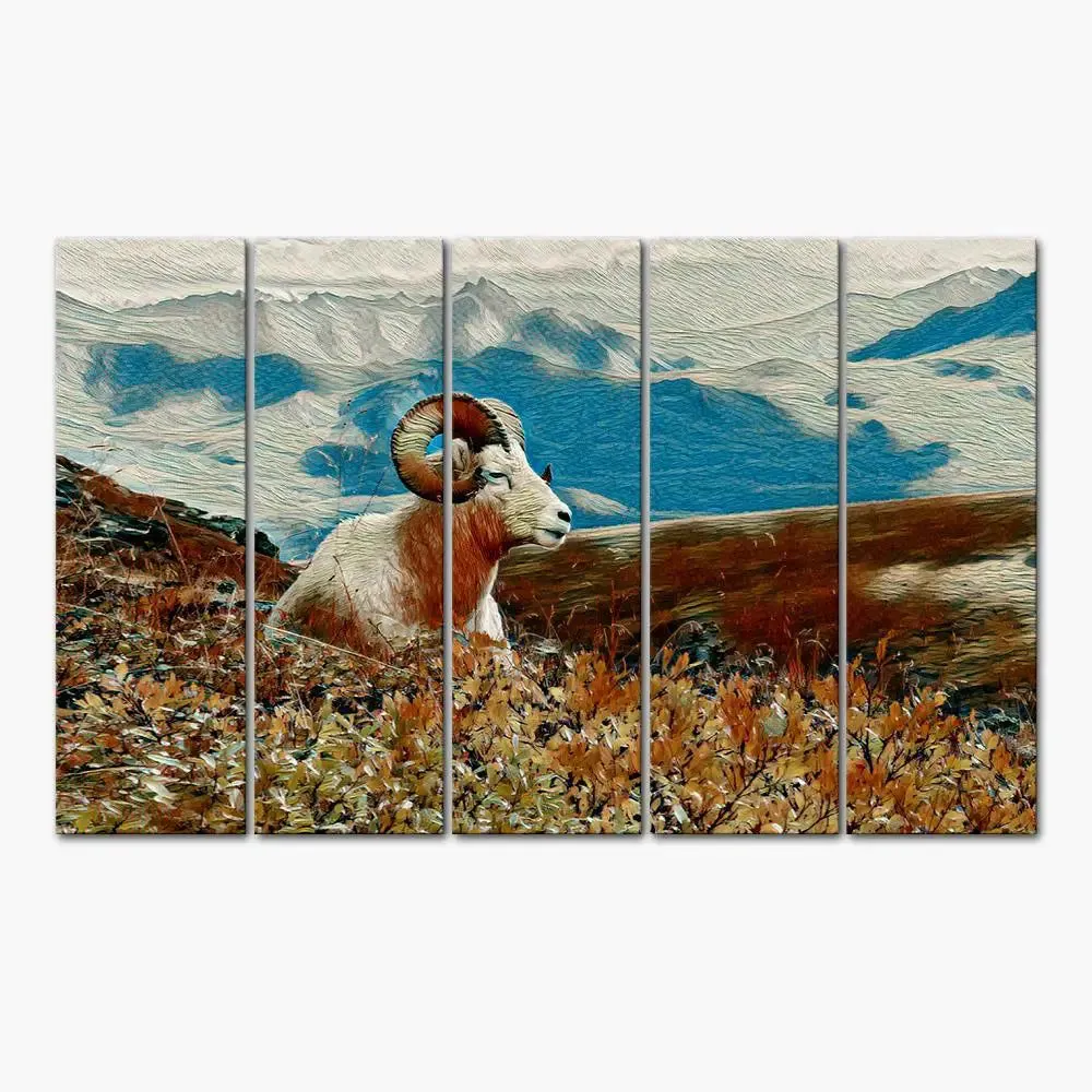 Big Horn Sheep Canvas Wall Painting