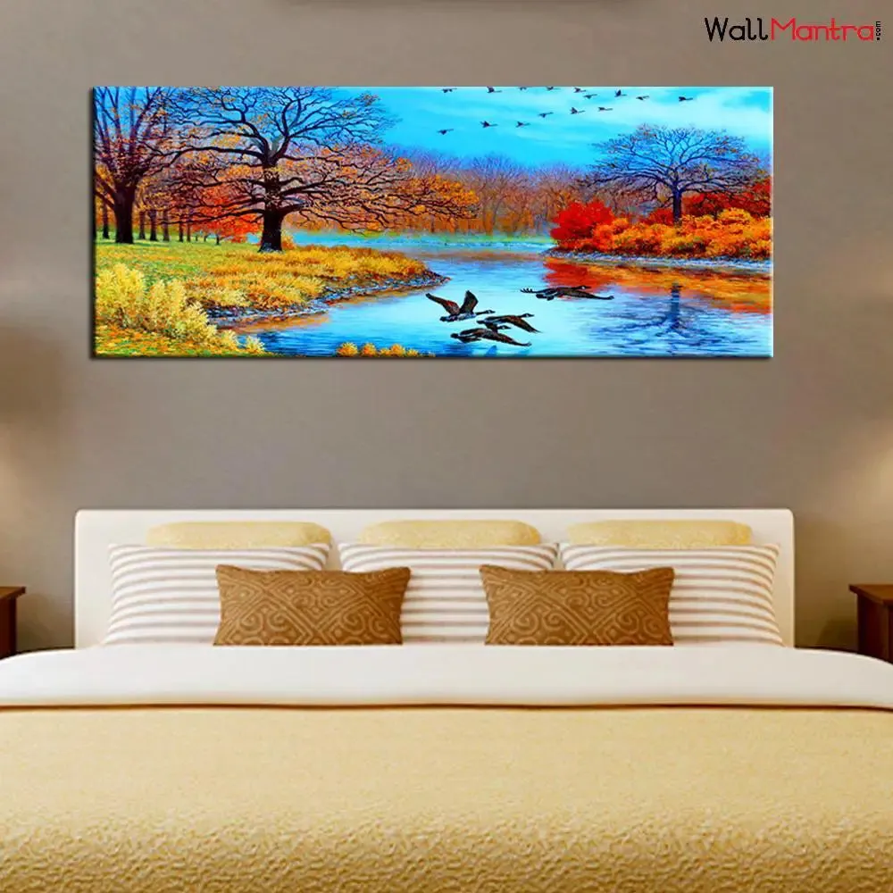 Big Nature Scenery Wall Painting Canvas Print Wall Hanging