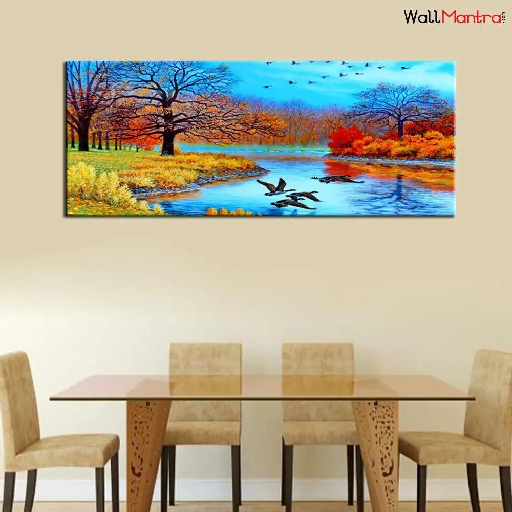 Big Nature Scenery Wall Painting Canvas Print Wall Hanging