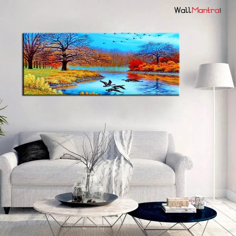 Big Nature Scenery Wall Painting Canvas Print Wall Hanging