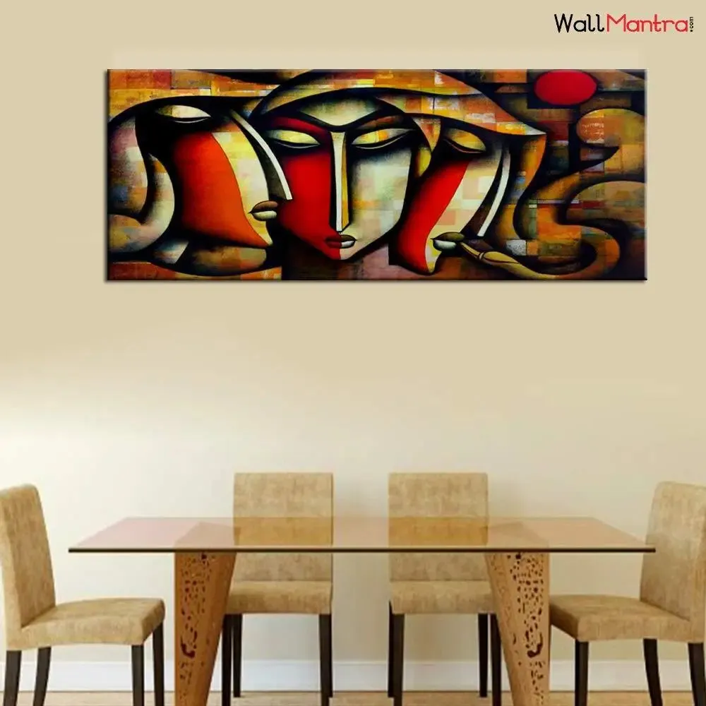 Big Panoramic Jagannath Paul Tutt'Art Wall Painting/Canvas Print Wall Hanging/Only Canvas  No Frame / 152 cm W x 61 cm H/Home Decor for Living Room  Bedroom  Office Decoration