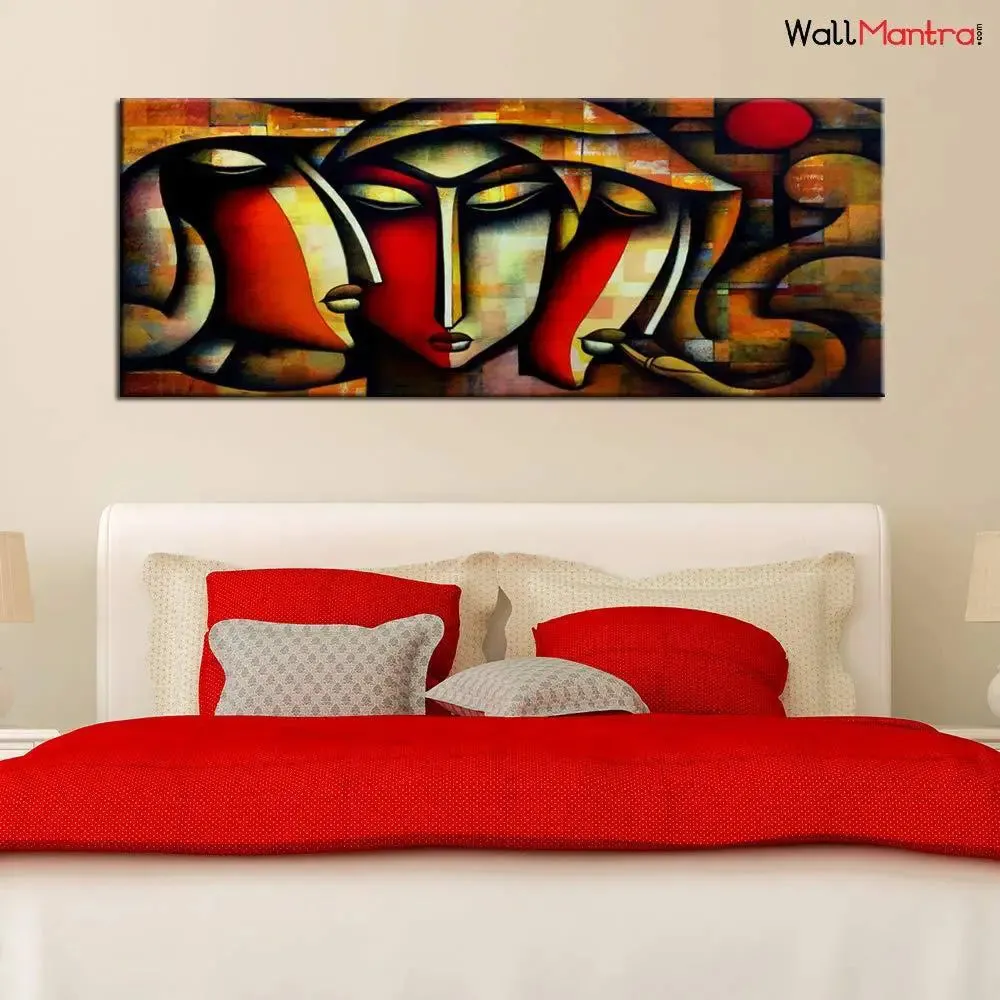 Big Panoramic Jagannath Paul Tutt'Art Wall Painting/Canvas Print Wall Hanging/Only Canvas  No Frame / 152 cm W x 61 cm H/Home Decor for Living Room  Bedroom  Office Decoration