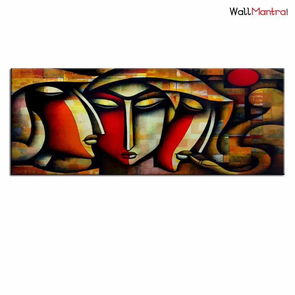 Big Panoramic Jagannath Paul Tutt'Art Wall Painting/Canvas Print Wall Hanging/Only Canvas  No Frame / 152 cm W x 61 cm H/Home Decor for Living Room  Bedroom  Office Decoration