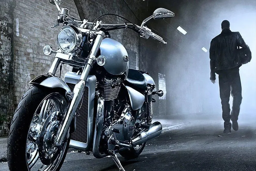 Bike Runner Laptop Skin Premium Quality (Free Size for 13 inch to 15.6 inches)