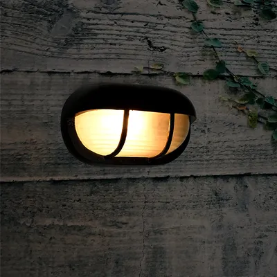 Black Aluminium Bulkhead Light Fixture