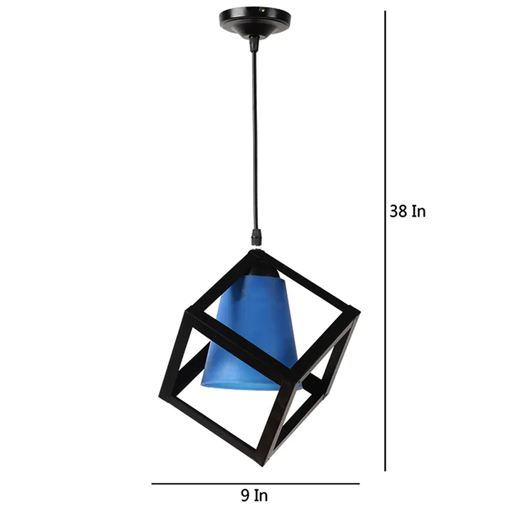 Black & Blue Designer Cubic Hanging Light