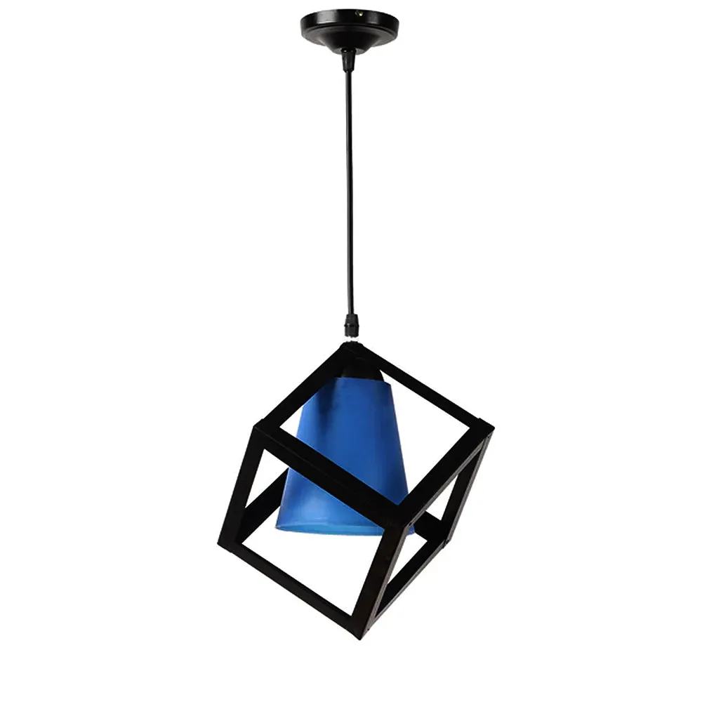 Black & Blue Designer Cubic Hanging Light