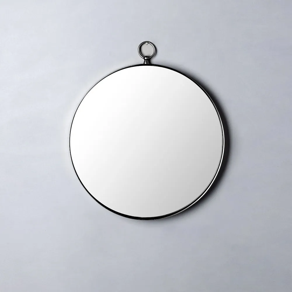 Black Bordered Designer Metal Wall Mirror