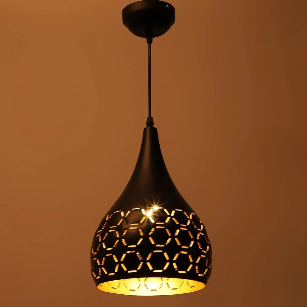 Black Finish Designer Hanging Light (Bulb not included) Single Piece