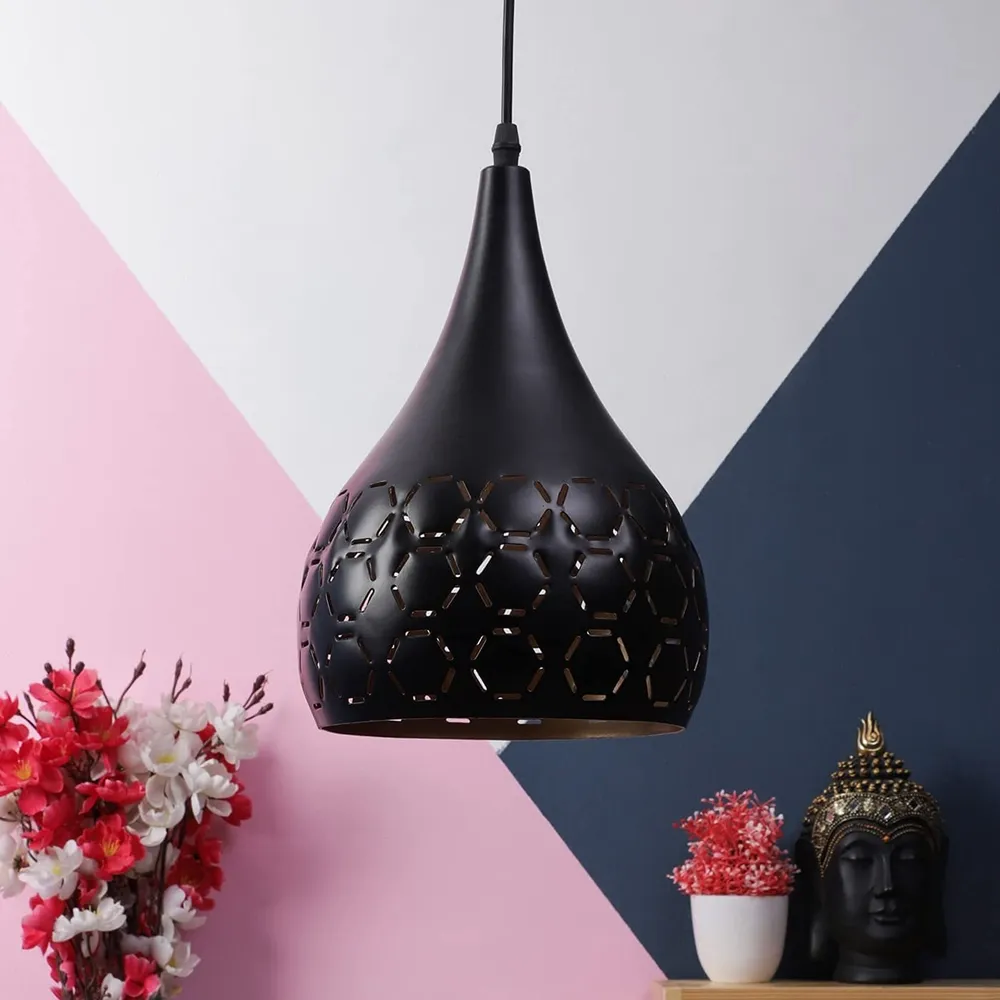 Black Finish Designer Hanging Light (Bulb not included) Single Piece