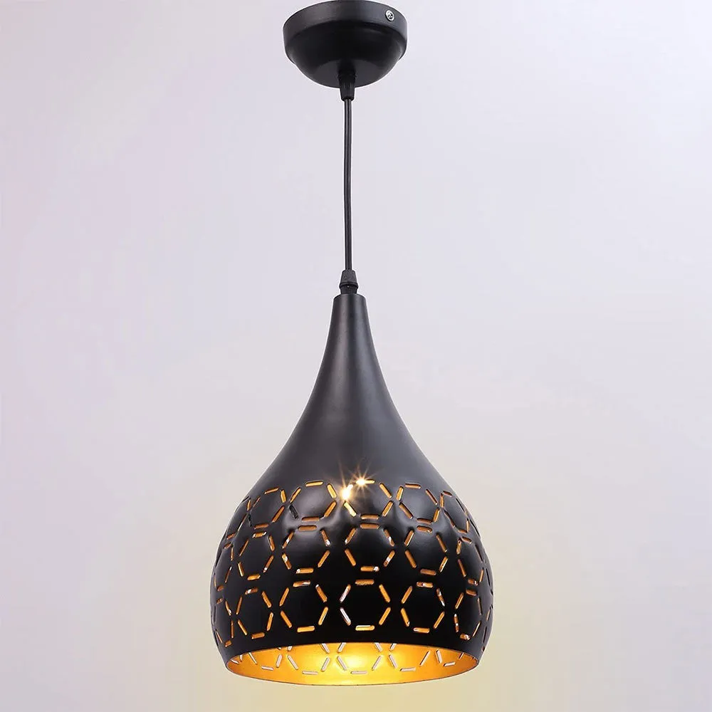 Black Finish Designer Hanging Light (Bulb not included) Single Piece
