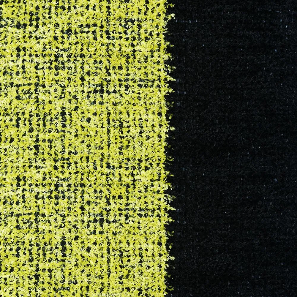 Black & Green Vibrant Hand Braided Rug