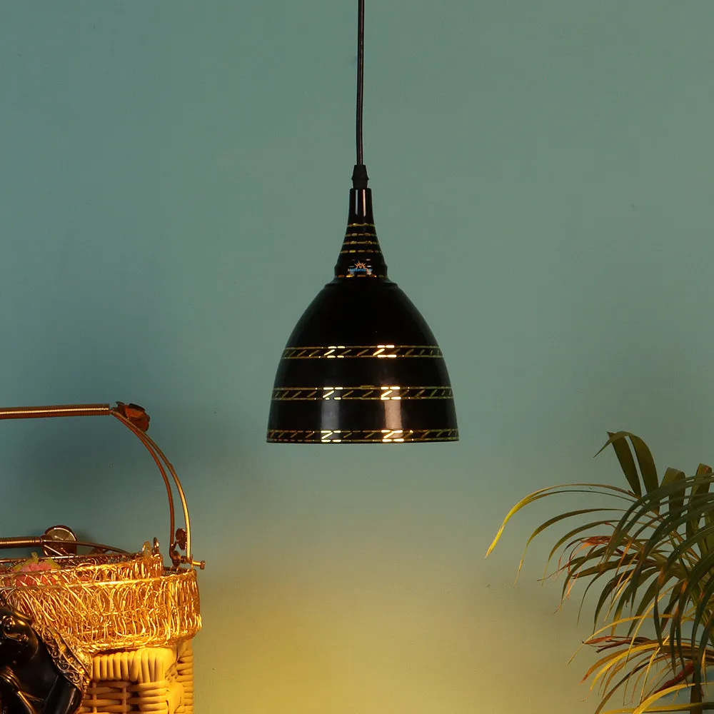 Black Metal Designer Hanging Light for Home Decor