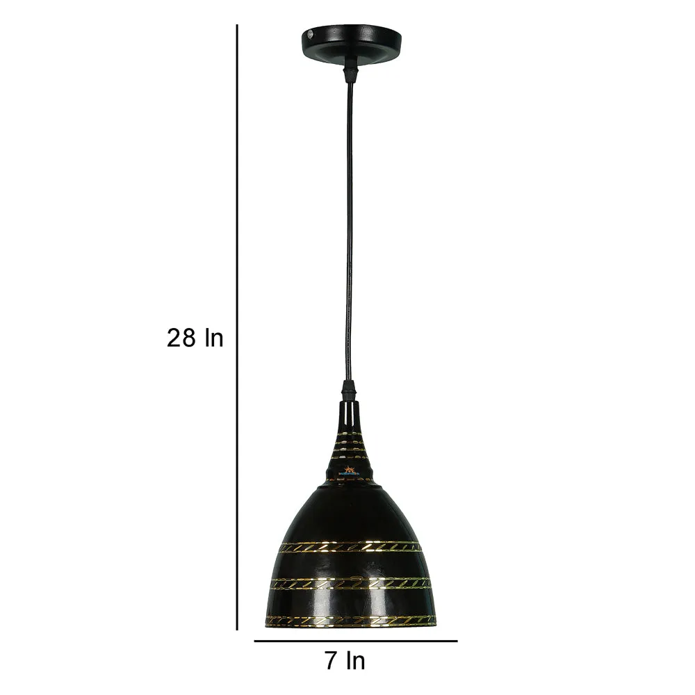 Black Metal Designer Hanging Light for Home Decor