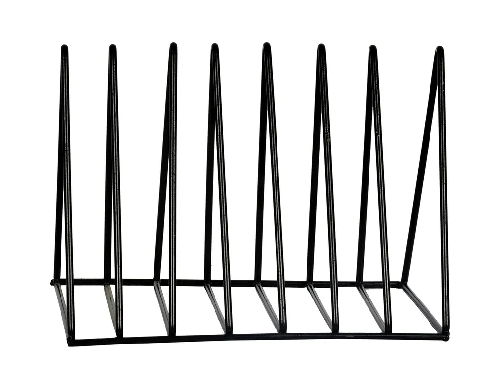 Black Triangular Metal Book Organizer