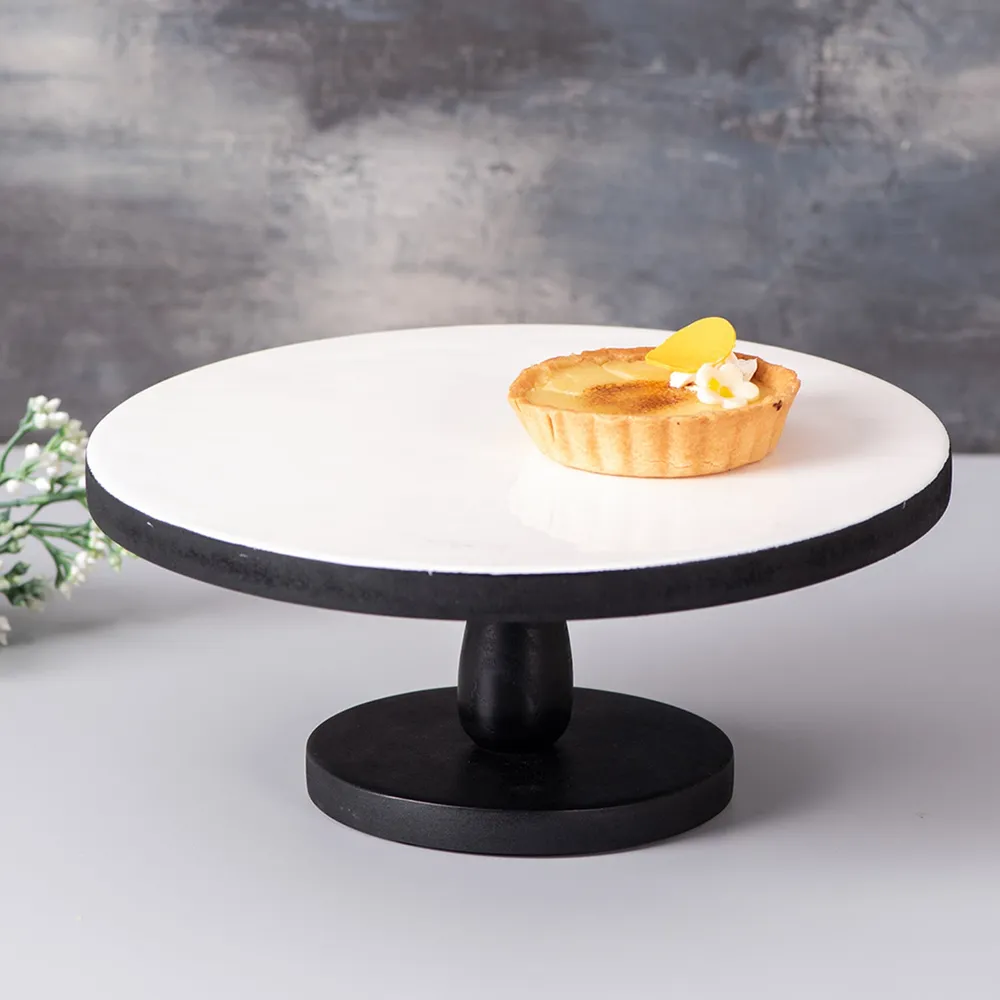 Black & White Classic MDF Cake Stand