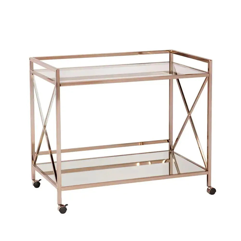 Black & White Classic Metal Bar Trolley