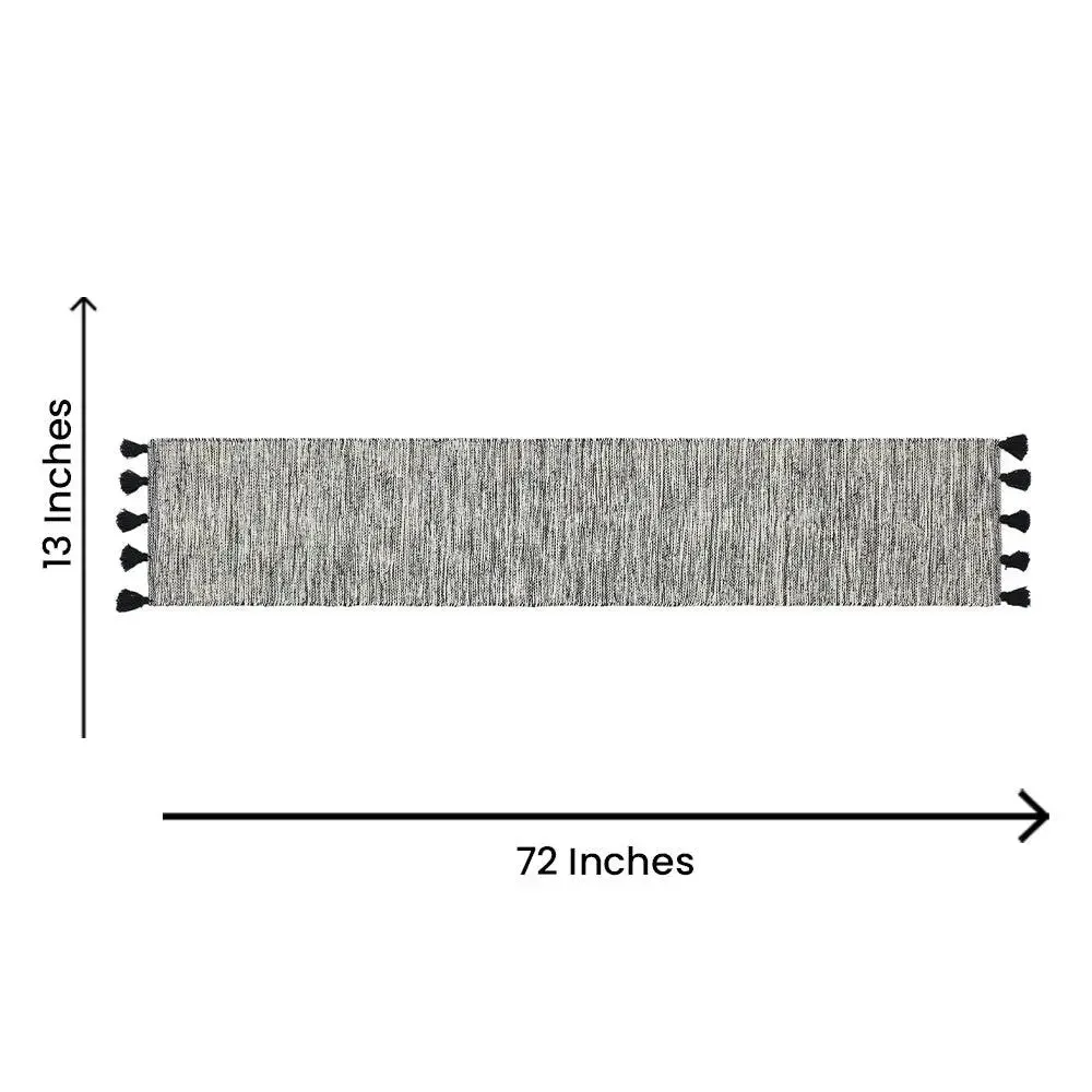 Black & White Tie Dye Cotton Table Runner