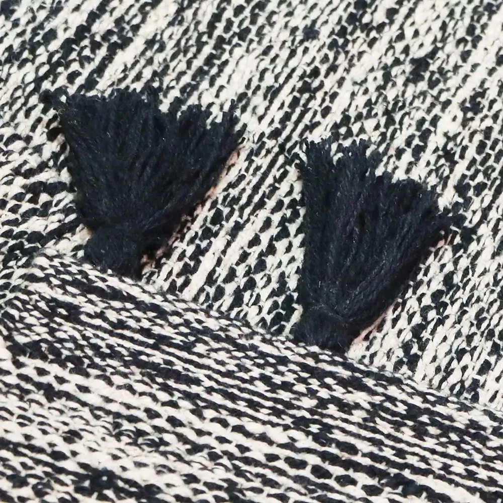 Black & White Tie Dye Cotton Table Runner