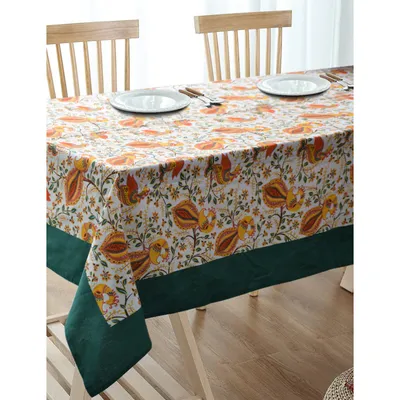 Blanc9 Vibrant Green Nature's Beauty Designer Tablecloth