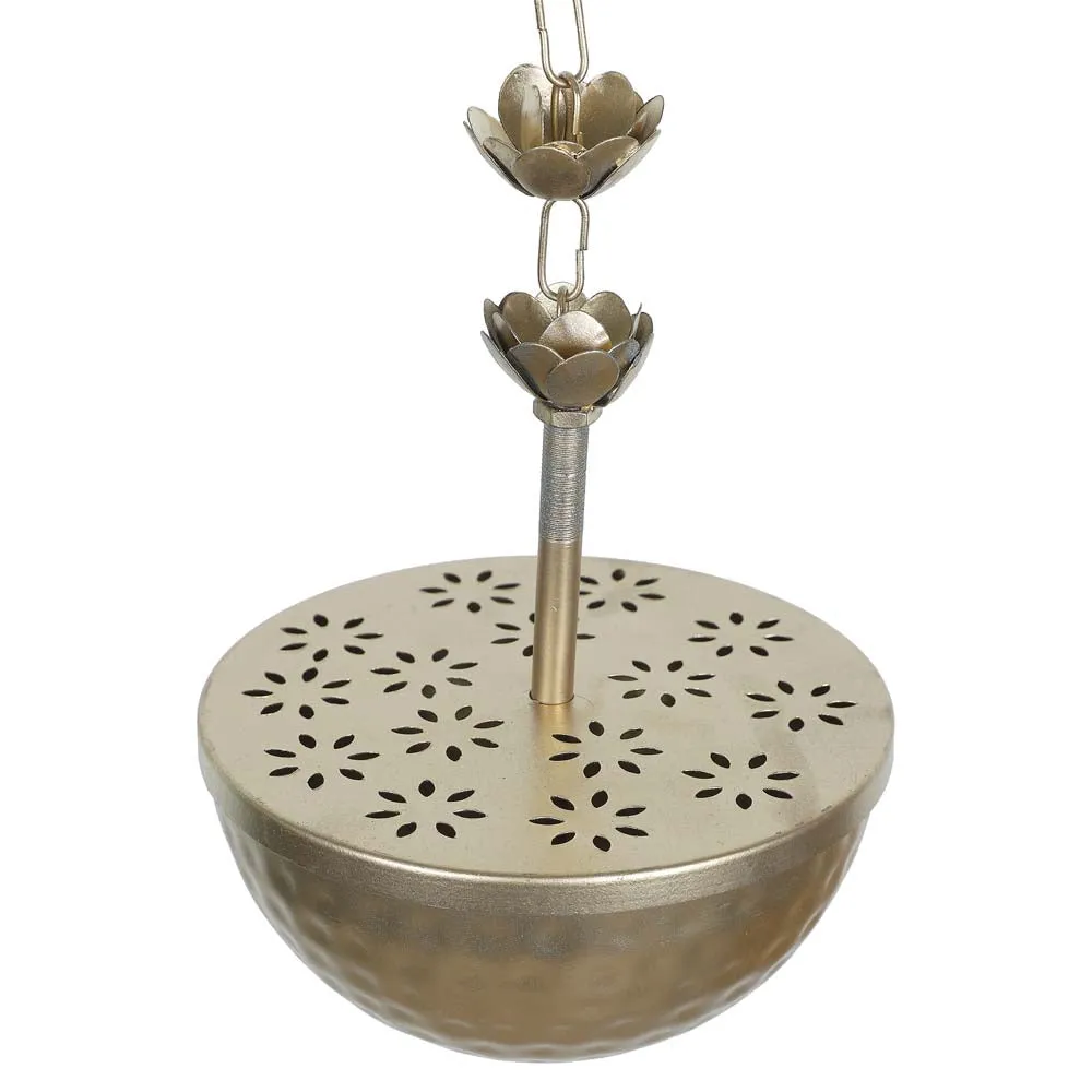 Blissful decor Hanging Decorative Metal Urli Bowl Set of 2