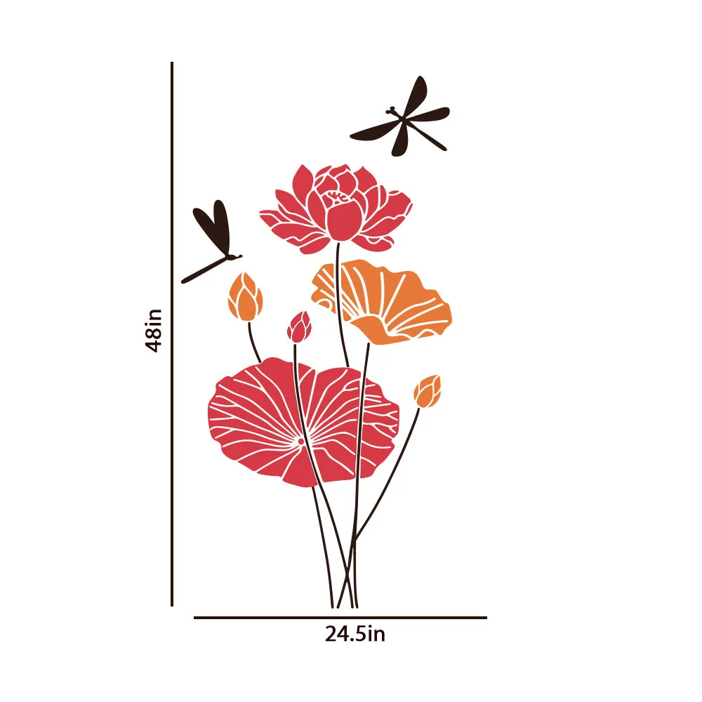 Blissful Night Flowers Wall Sticker