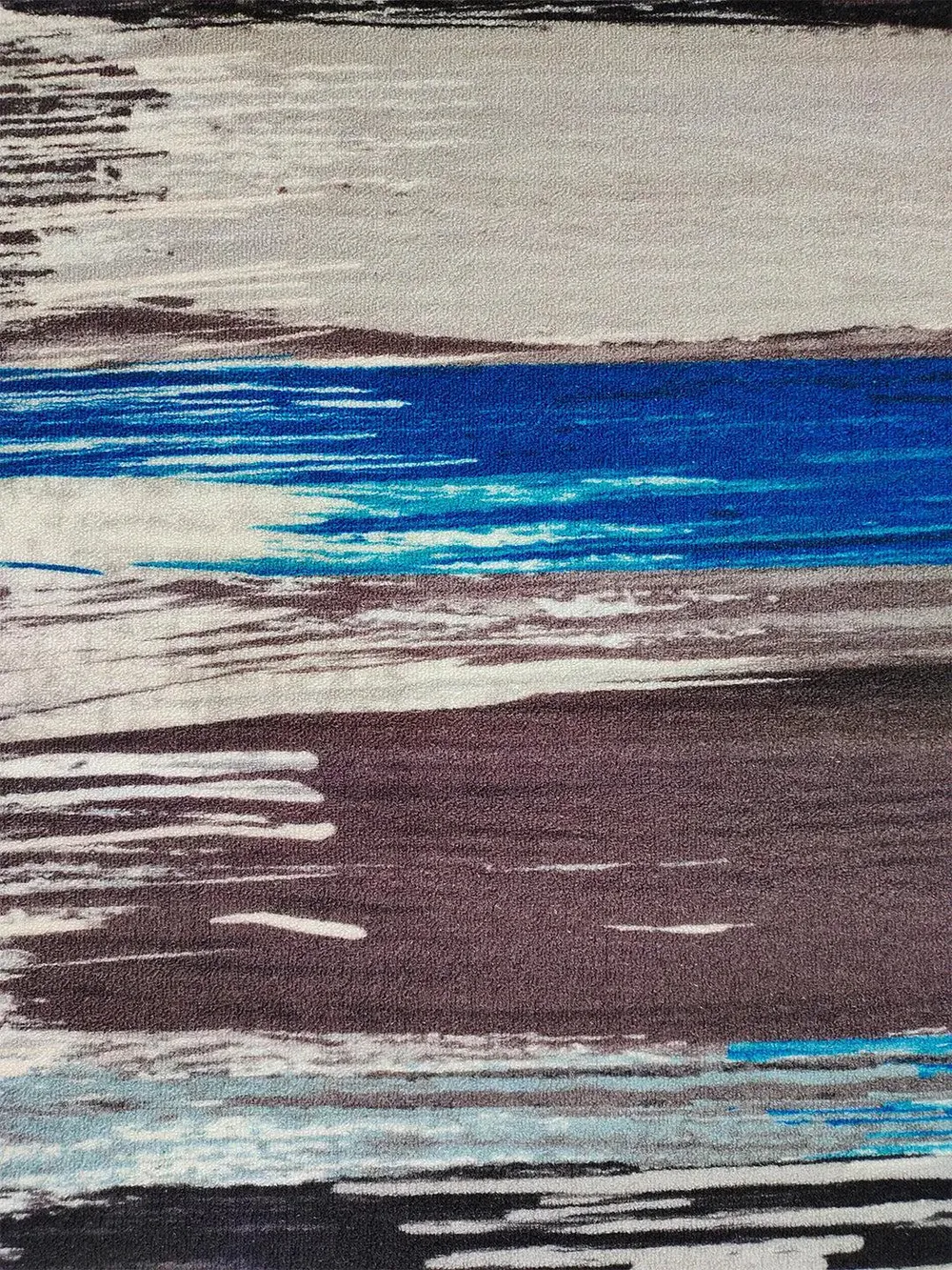 Blue & Black Splash Modern Printed Premium Area Carpet ( 3 ft x5 ft & 4 ft x 6 ft ) 3X5 ft