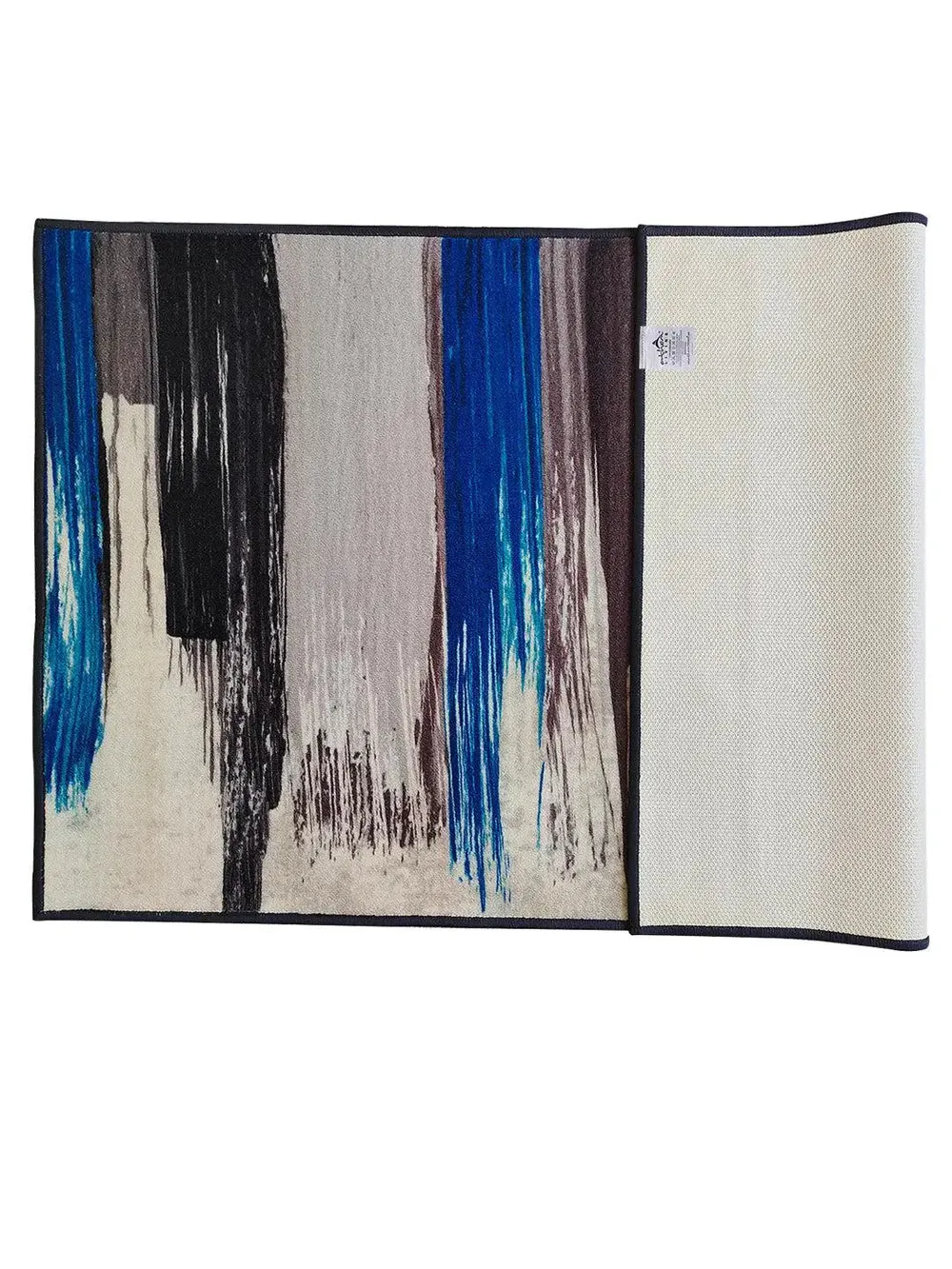 Blue & Black Splash Modern Printed Premium Area Carpet ( 3 ft x5 ft & 4 ft x 6 ft ) 3X5 ft