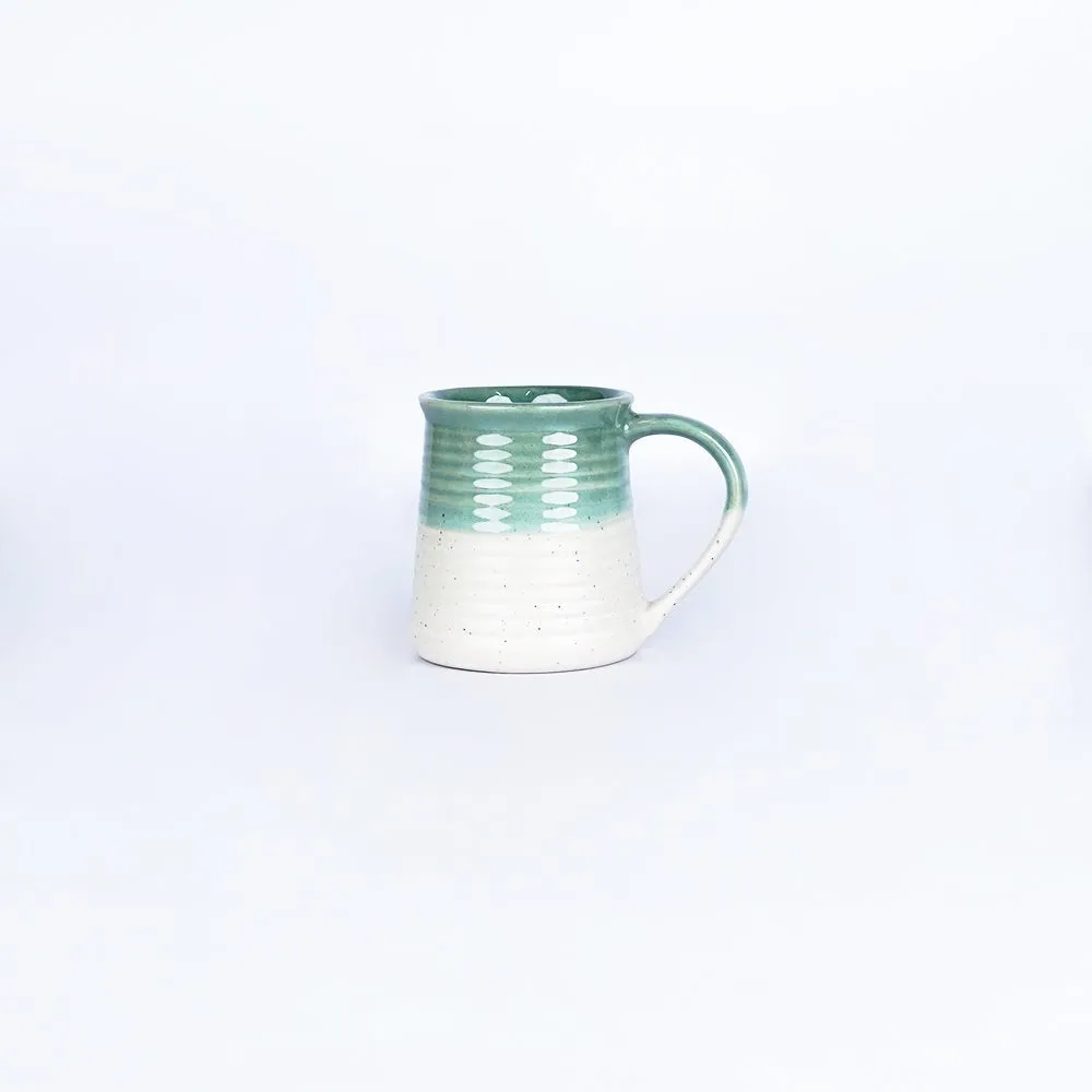 Blue Broad Lined Ceramic Mugs Single Piece